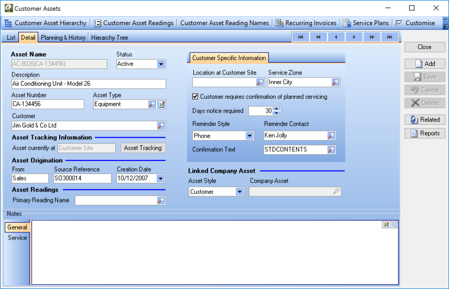 Ostendo Operations ERP Customer Assets